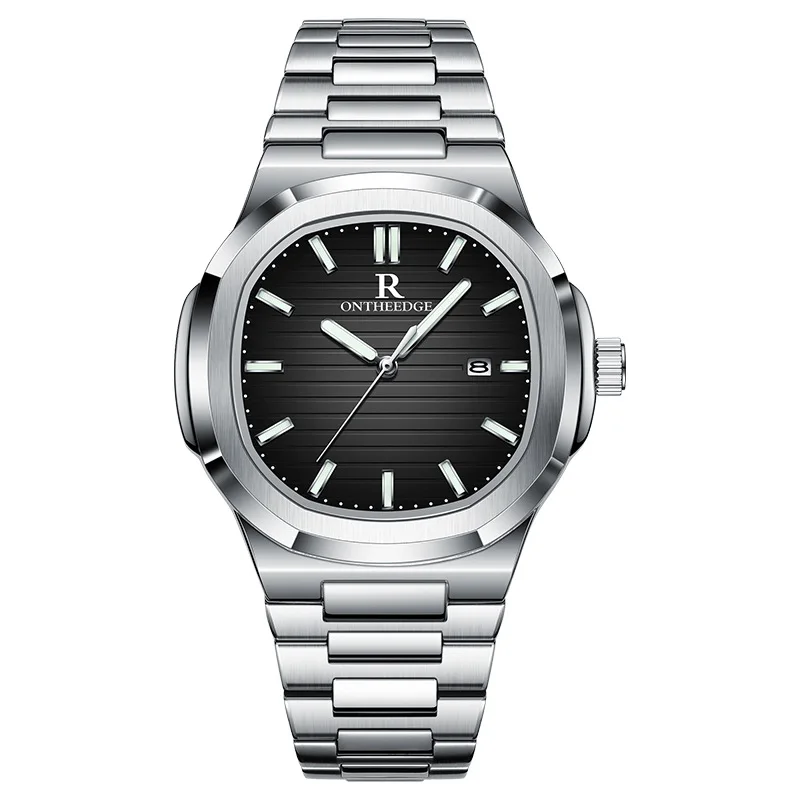 Часы Nautilus мужские механические водонепроницаемые кварцевые часы новая мода 2024