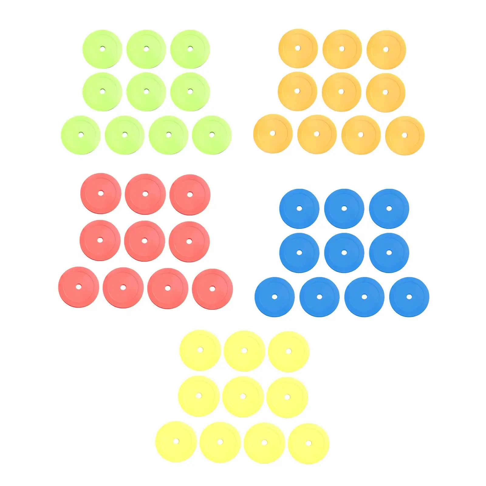 10 круглых плоских конусов нескользящие напольные диски гибкие прочные маркеры
