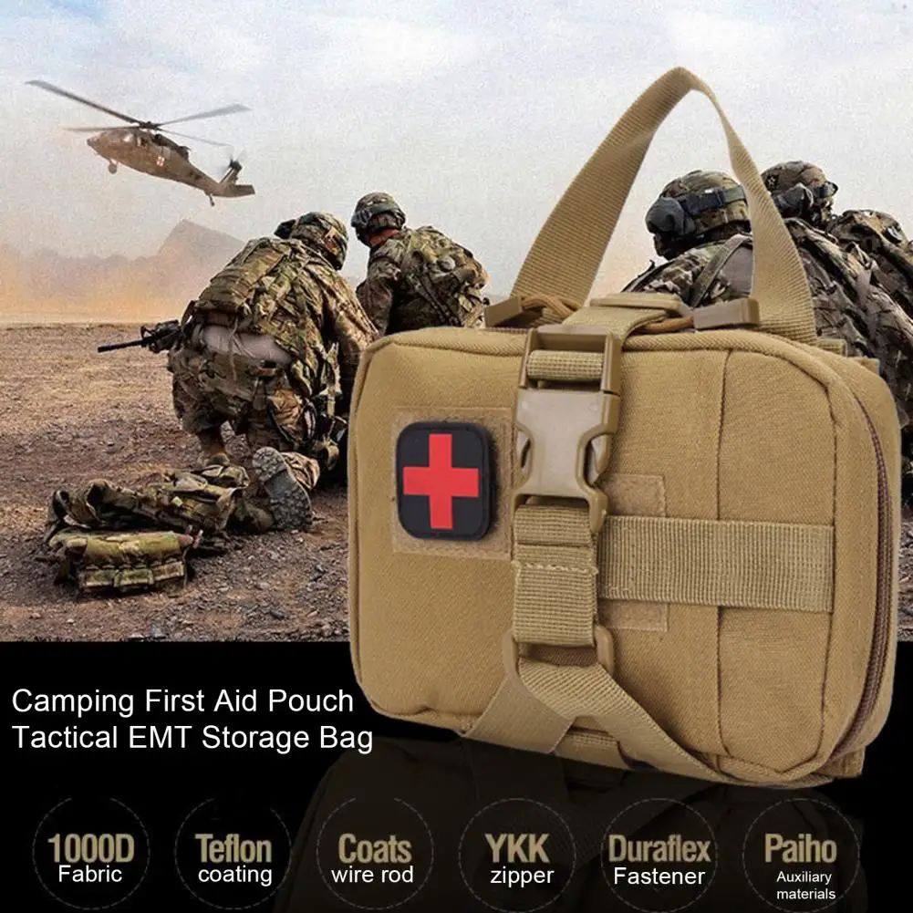 

Upgrade Tactical EMT Pouch Rip Away Molle Medical kit IFAK Tear-Away First Aid Kit Travel Outdoor Hiking mergency Survival Bag
