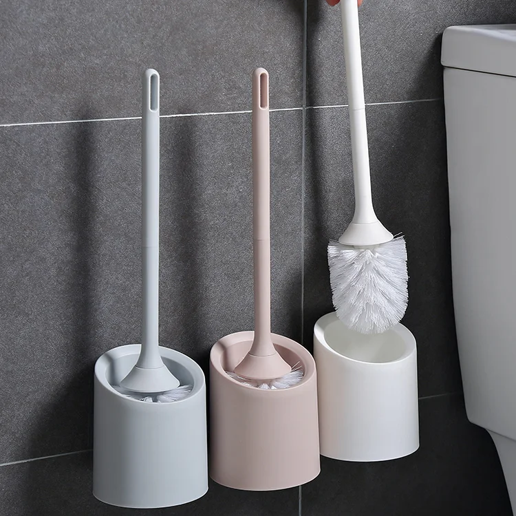 

imple Bathroom Toilet Brush Long Handle Wall Mounted Modern Toilet Brush Eco Friendly Brosse Toilette Household Products