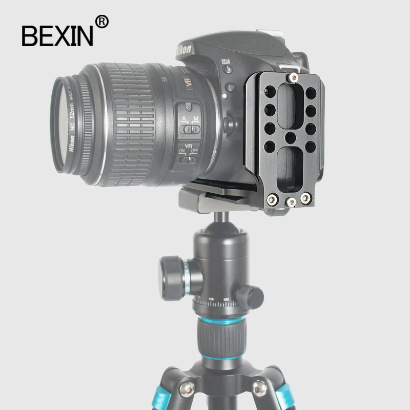 Вертикальная L-образная пластина для Dslr-камеры быстросъемная Кронштейн Canon Nikon Sony