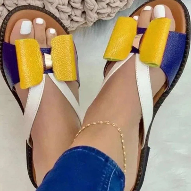 Summer Women Slippers Cute Butterfly-Knot Casual Sandals Lady Slides Flats Slip-On Women Shoes for Women 2023 Zapatillas Mujer