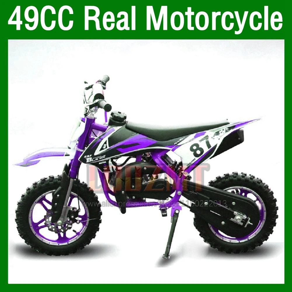 Mini Motorcycle 2 Stroke 49CC 50CC ATV off-road Real Superbike Moto bike Gasoline Power Racing Autocycle Small Motorbike Scooter