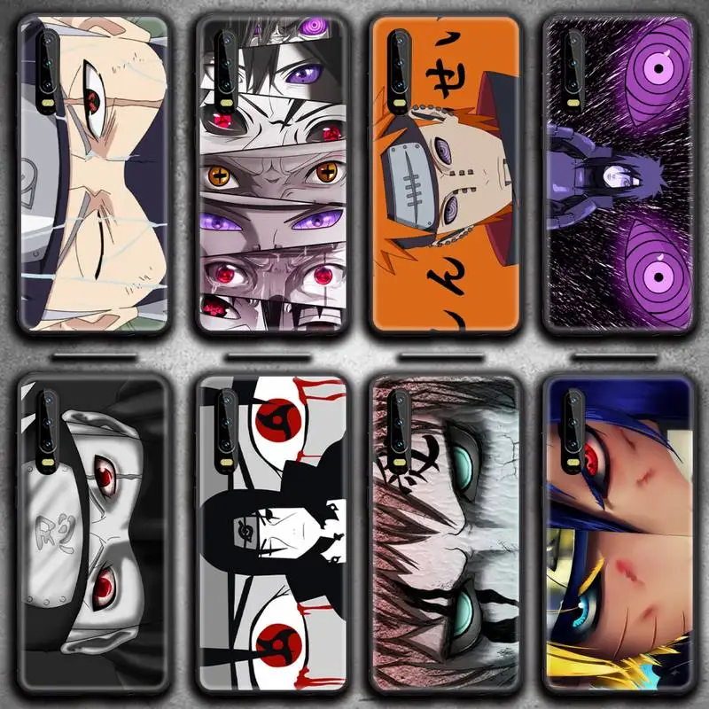 

Anime Naruto Itachi Uchiha Sasuke Kakashi Eyes Phone Case For Huawei P20 P30 P40 P50 Lite E P Mate 50 40 30 20 Pro