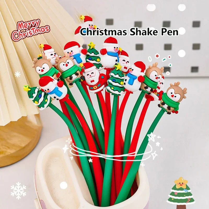 10/20 шт. рождественская мягкая силиконовая гелевая ручка с героями мультфильмов