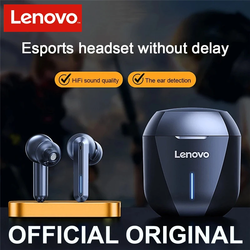 

Игровые наушники Lenovo XG01 TWS, беспроводные Спортивные наушники Bluetooth 5,0, IPX5 водонепроницаемая hi-fi гарнитура с низкой задержкой и сенсорным управлением