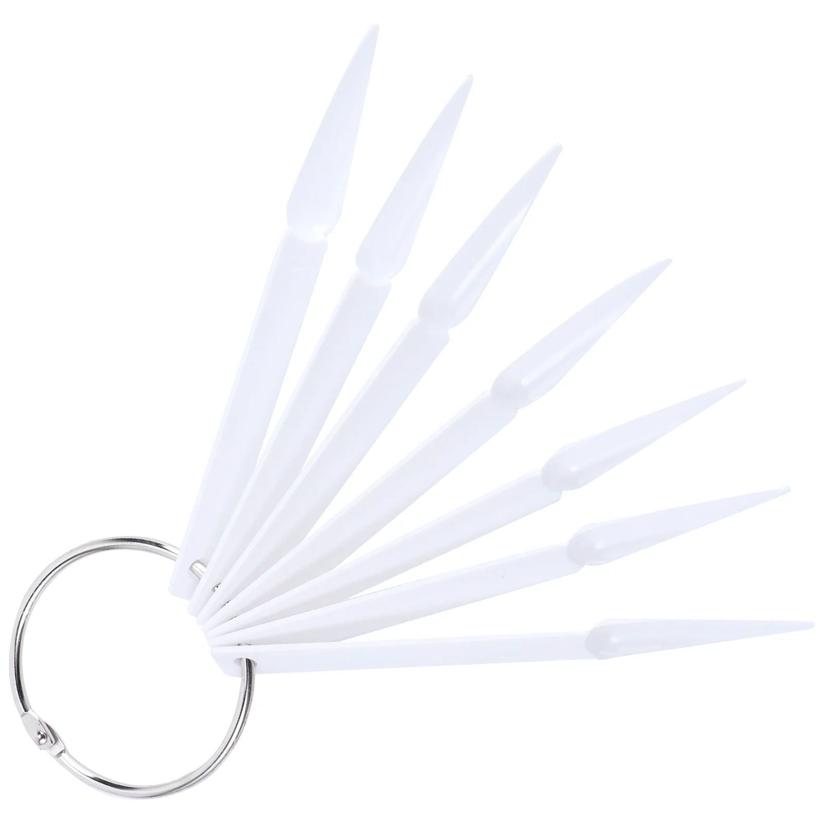 

100 Pcs Nail Color Sticks Nail Color Plate Display Nail Sticks Polish Board Sector