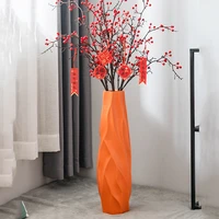 minimalist hydroponics flower pot interior design modern high cylinder vase plants porcelain floor maceteros ornament