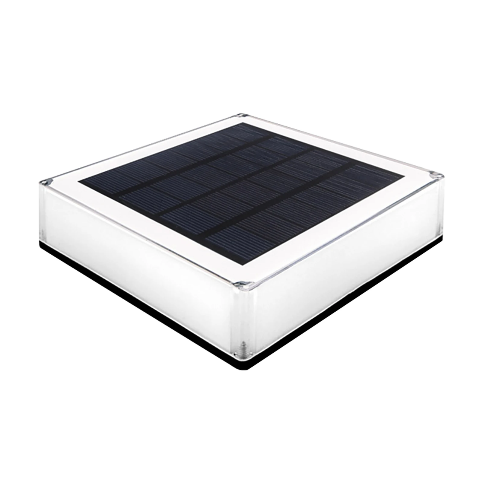 

Deck Garden Decor Fence Patio Solar Post Light Courtyard 3 Color Temperature Landscape Outdoor Waterproof RGB Gradient LED Lamp