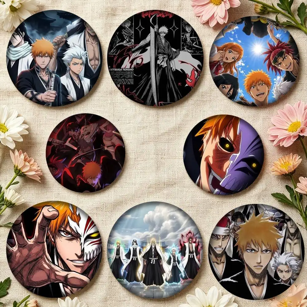 Фото Аниме-постеры Bleach, значки-броши 25 мм, 32 мм, 44 мм, 58 мм, 75 мм для аксессуаров и подарков №1