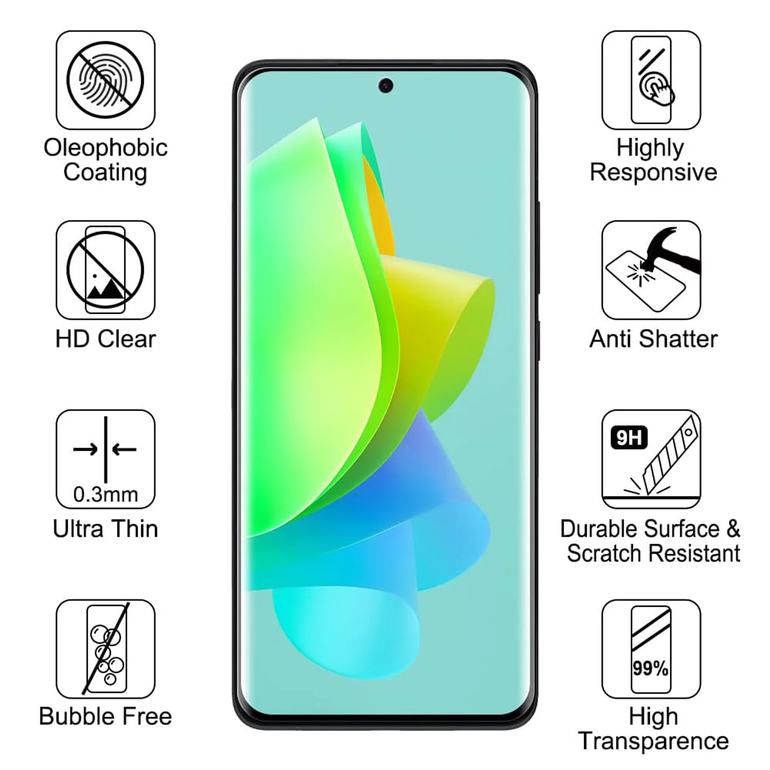 1/4Pcs 3D Screen Protector Glass For Honor 80 80Pro Tempered Glass Film