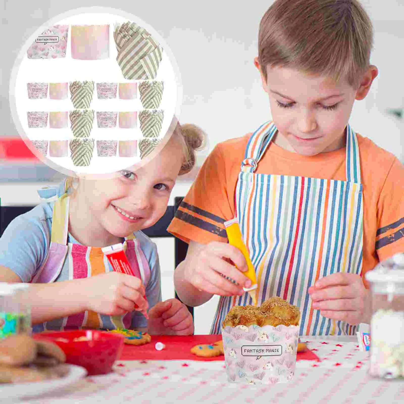 

Muffin Cup Non Stick Wrappers Paper Cake Liners Holders Baking Cups Mini Muffins