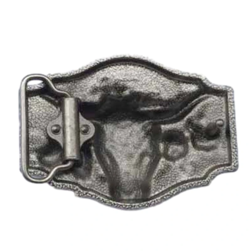 Пряжка с резным узором в виде быка для аксессуаров ремней