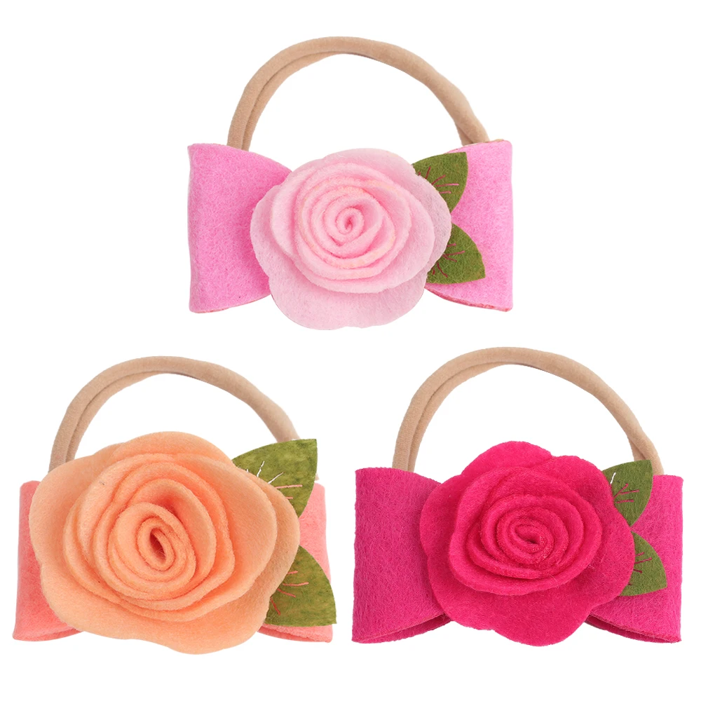 

Artificial Flower Headband for Newborn Baby Girls Nylon Elastic Hair Bands Infant Hairband Baby Accessories резинки для волос