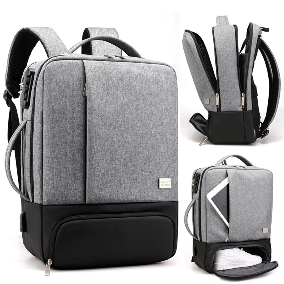 

Mens school bag Backpack 17 Inch 15.6'' Anti Theft Male Notebook Trip Back Pack Laptop Backpacks Office Women Travel Bagpack