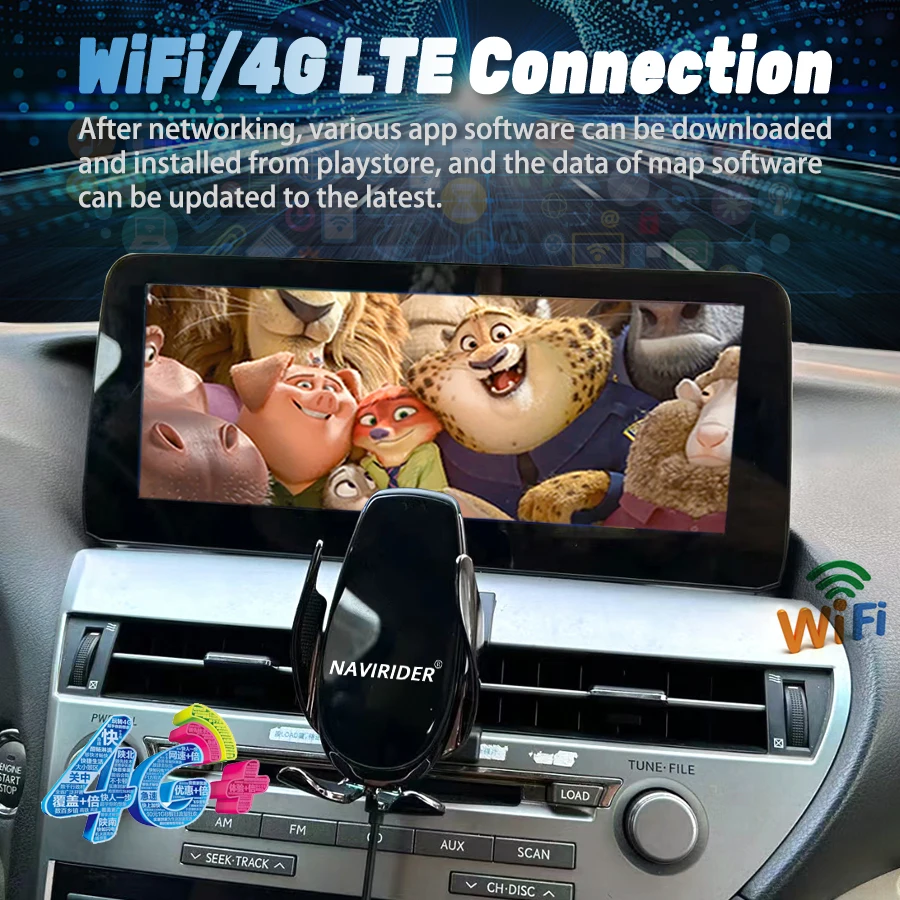 12 3 дюймовый Android 14 экран для Lexus RX 450h RX450H RX270 RX350 2009-2015 стерео DSP GPS CarPlay автомобильный