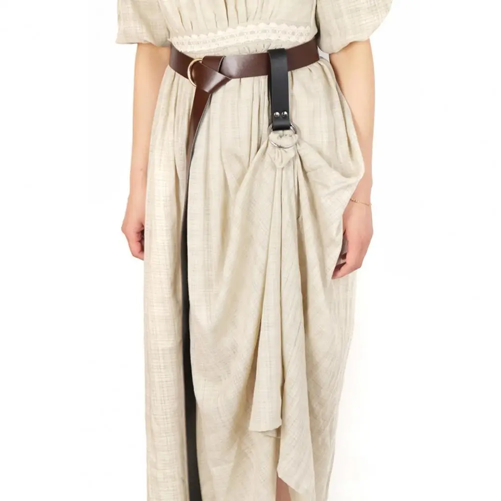 

Ремень с крючками, средневековый ремень, юбка для походов, двойное кольцо, юбка из искусственной кожи, угловой крючок, женское платье для фиксации, ремень с крючком для платья