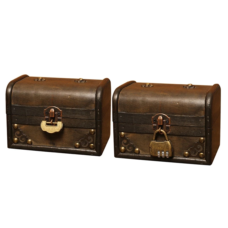 

Ностальгический ящик для хранения в европейском стиле, Настольный ящик для хранения мелочей, маленькая коробка, реквизит, домашний декор, д...