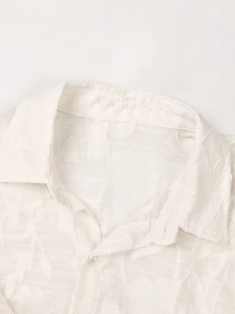 [EAM] Женская абрикосовая тонкая блузка с открытыми плечами большого размера новая