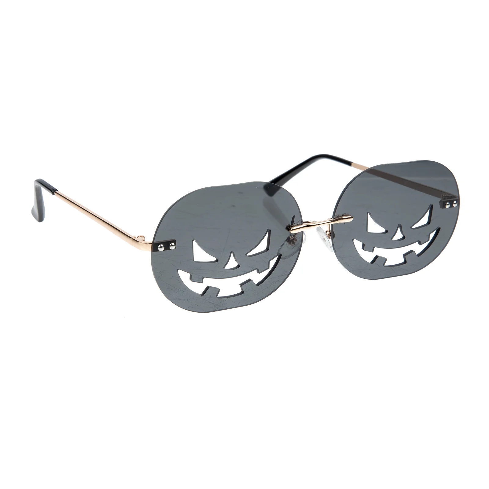 

Sunglasses Pumpkin Glasses Party Eyewear Rimless Sunglass Frameless Personalized Eyeglasses Funny Photo Irregular Novelty Glass