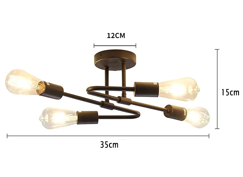 Потолочный светильник GemSpark из кованого железа