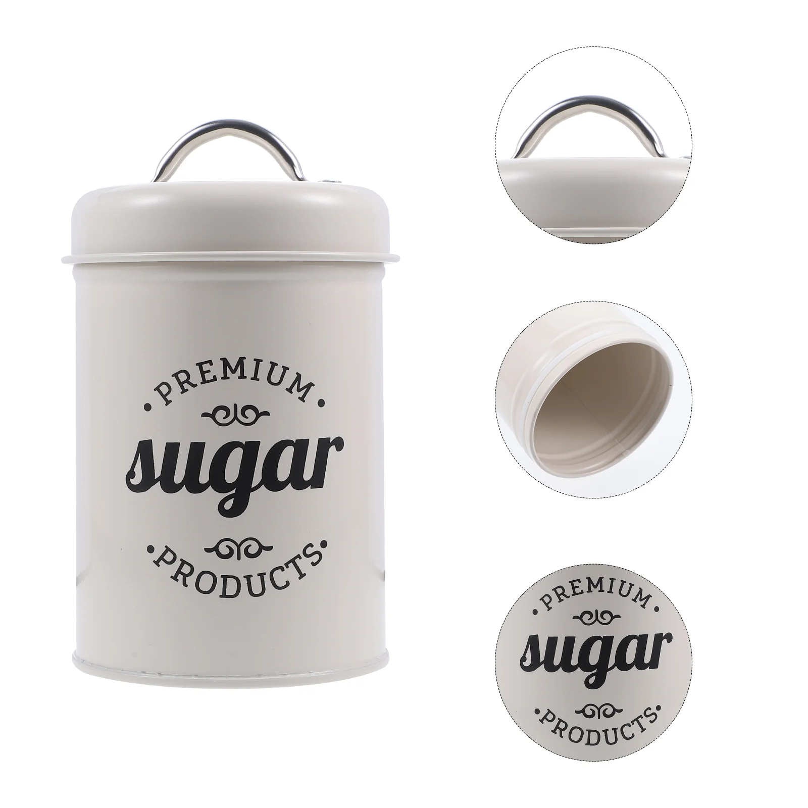 

Storage Metal Tea Canister Container Jar Kitchen Tin Containers Box Sugar Canisters Jars Flour Cookie Cereal Snacks Rice Bean