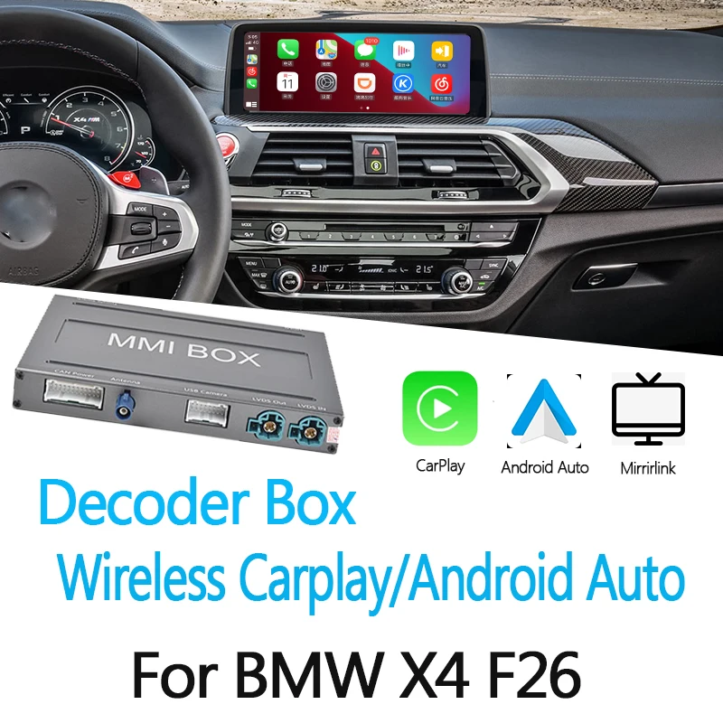 

Адаптер для BMW X3 серии G01 2017 ~ 2022 беспроводной проводной CarPlay Android Авто Carlife Mirror link Youtube декодер