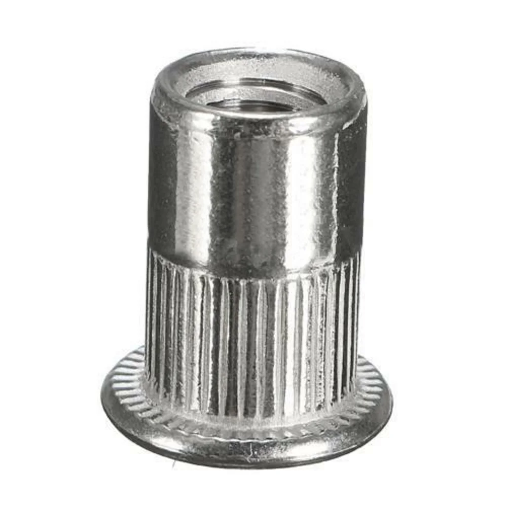 

Threaded Rivet nut 50pcs Flat head M6 Tools Fastener Insert Nuts Screw