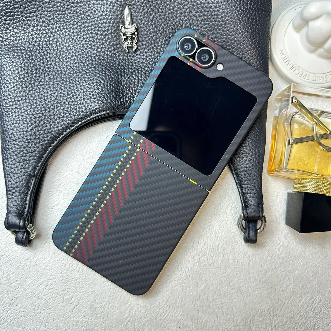 Чехол из натурального углеродного волокна для Samsung Galaxy Z Flip 6 Flip6 Матовый