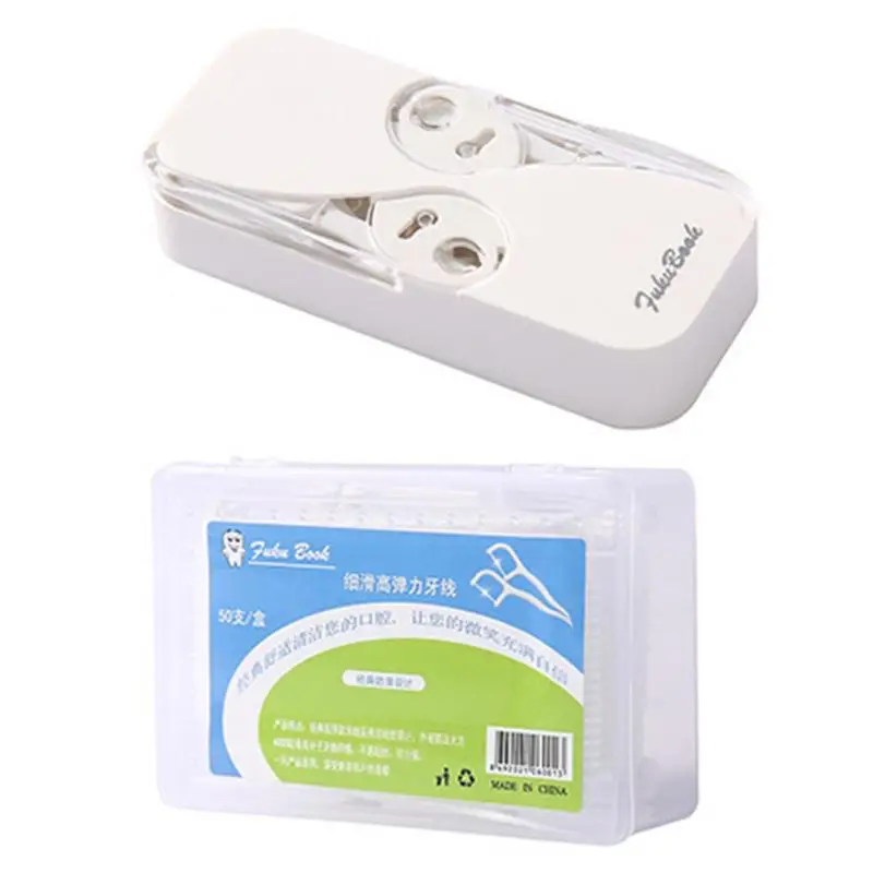 

Dental Floss Pick Holder Travel Pop-Up Automatic Floss Box Flossers For Adults More Hygienic With Refill And Travel Case