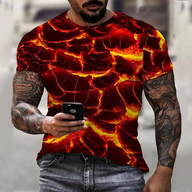 Мужская футболка с коротким рукавом абстрактный Повседневный Топ 3D-принтом