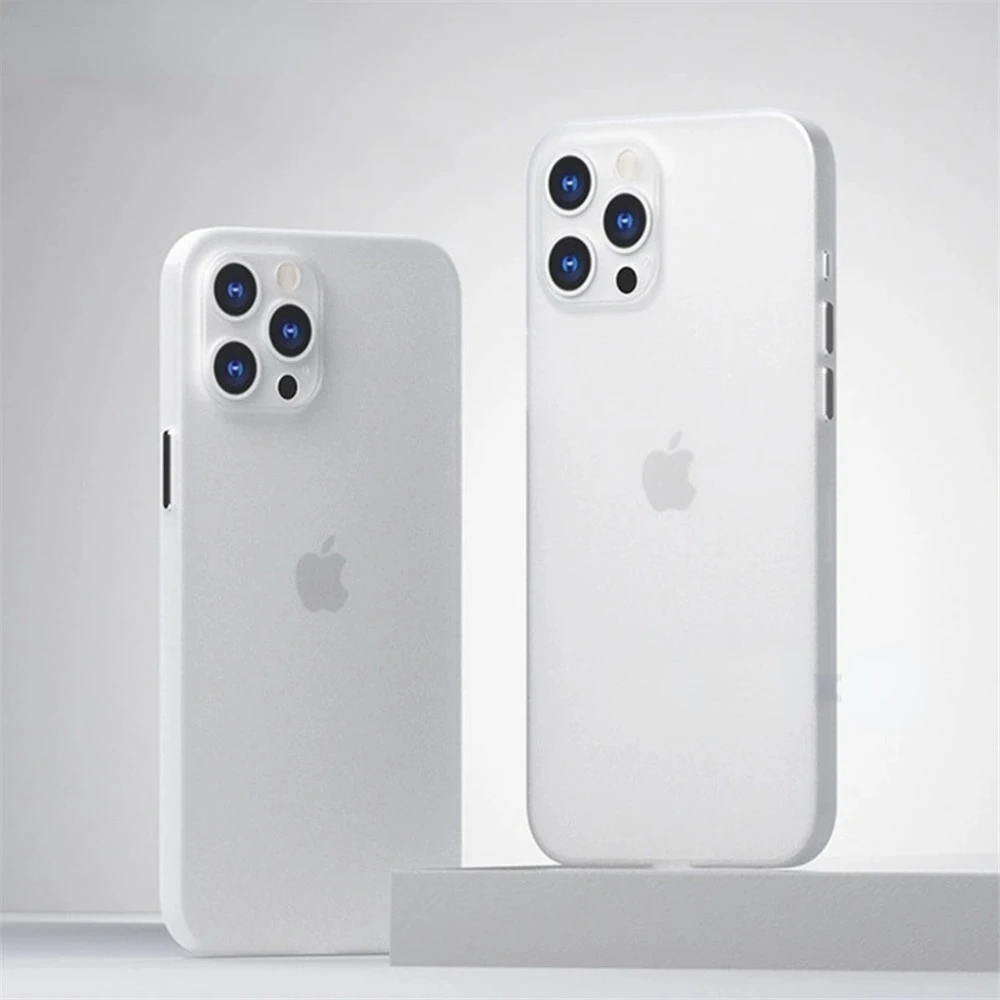 

Ultra Thin Matte Case For iPhone 13 12 11 Pro Max XR X XS 6 7 8 Plus SE 13 Mini Luxury Shockproof Slim Clear Hard Cover Fundas