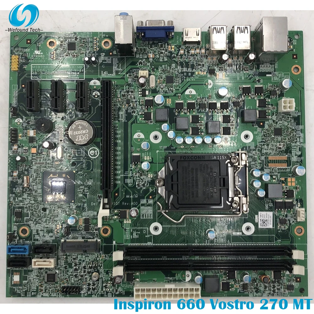 

100% Working For DELL Inspiron 660 Vostro 270 MT Motherboard B75 MIB75R XR1GT 84J0R