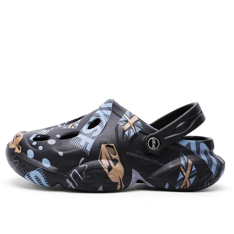 Новые летние мужские пляжные сандалии Baotou с нескользящей толстой подошвой