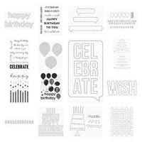cutting dies stamps 2022 happy birthday to you scrapbook diary decoration stencil embossing template diy greeting card handmade