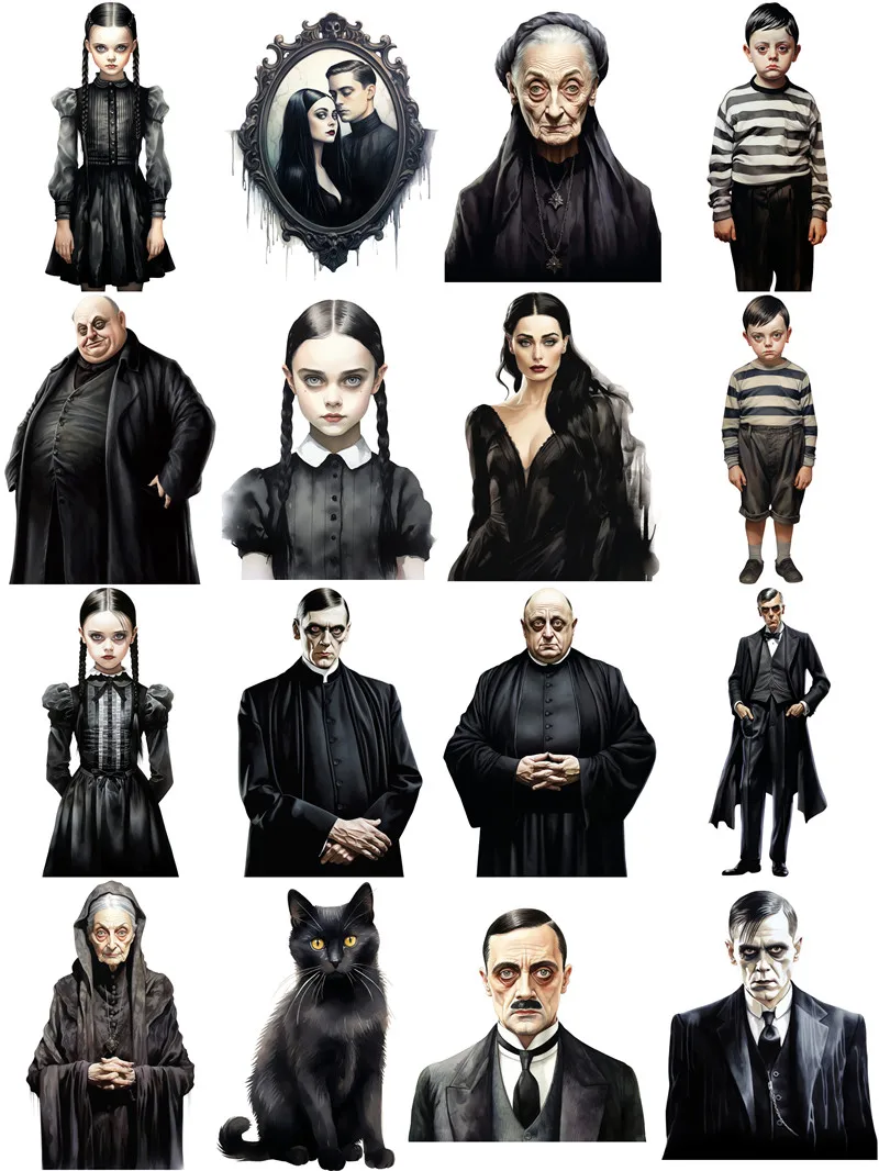 Готические наклейки для всей семьи стикеры рукоделия и скрапбукинга детские