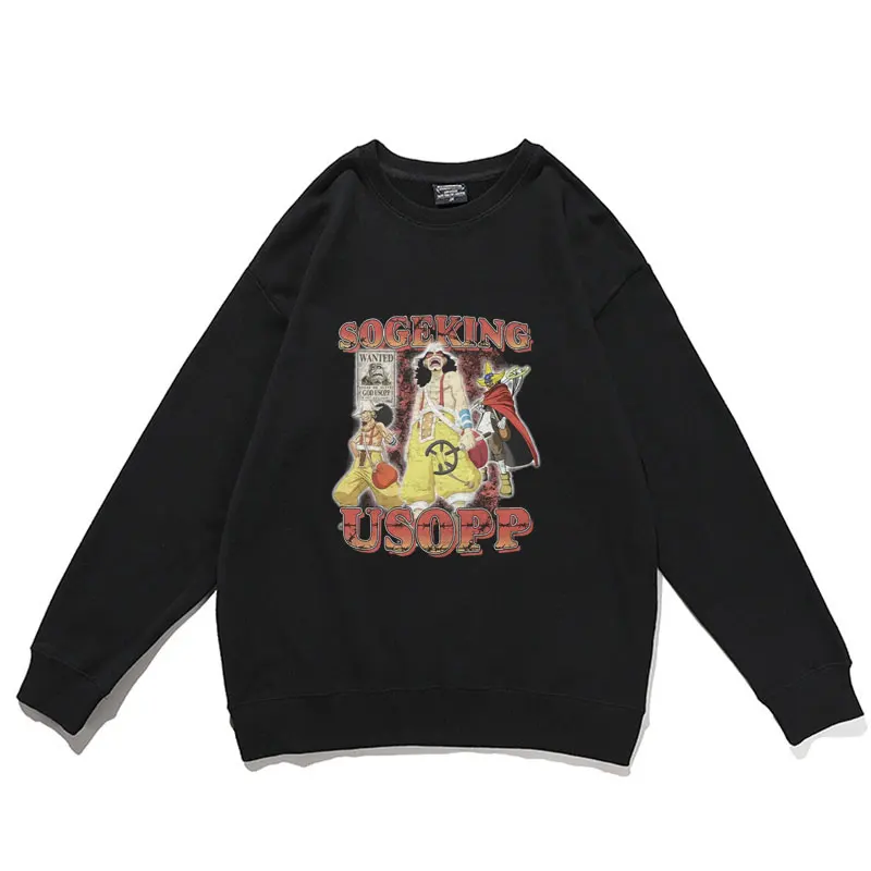 

Japanese Anime One Piece Usopp Print Pullover Men Women Casual Harajuku Sweatshirt Streetwear Fashion Cartoon Unisex Pullovers