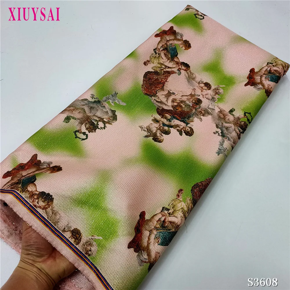 Высококачественная искусственная жаккардовая кружевная ткань 2022 вышитая