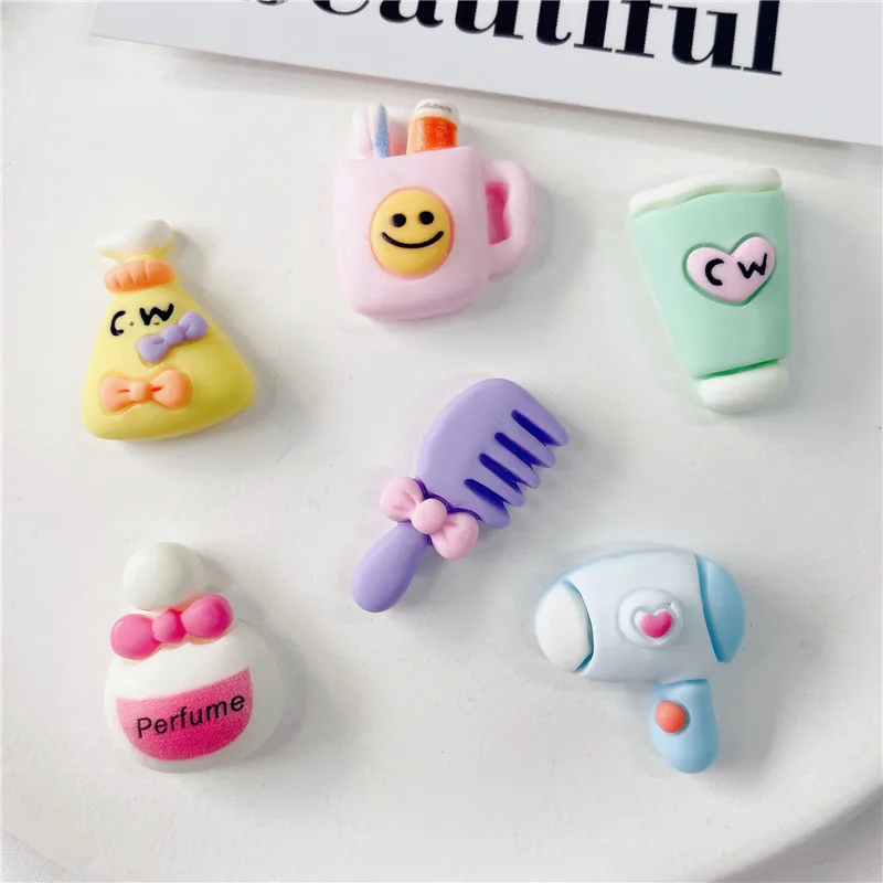 Free Shipping 100pcs/lot New Cute Resin Mini Cartoon Flatback Resin DIY Wedding Hairpin Embellishments Accessories LSW230