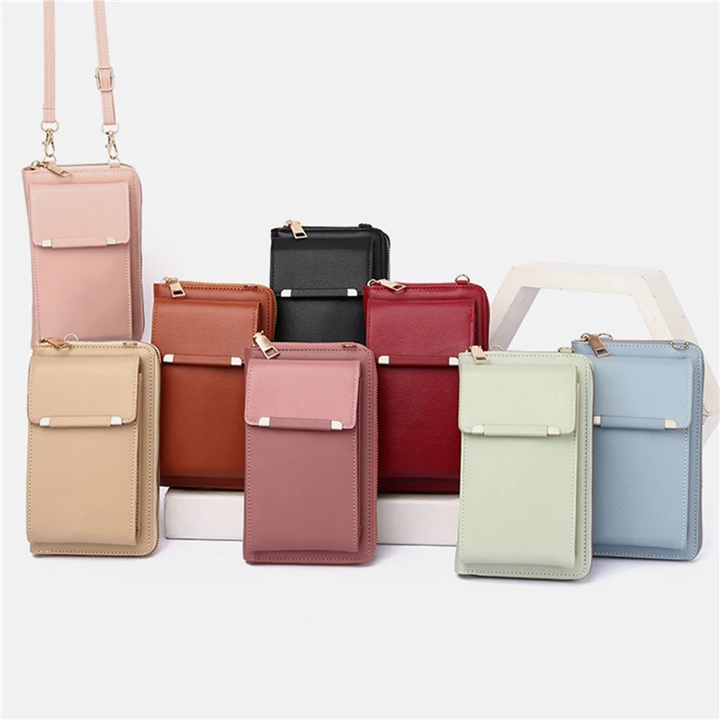 

Women's Purse Leather Cellphone Holster Wallet Case Small Crossbody Shoulder Phone Bag Pouch Handbag Clutch For Ladies