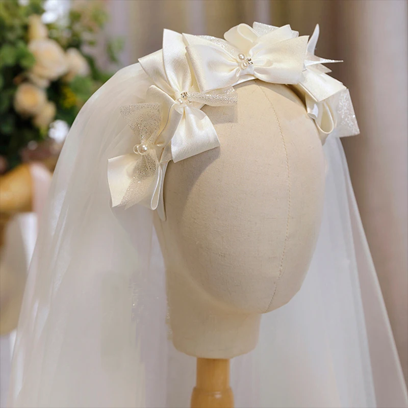 

Handmade Butterfly Tie Hair Band Headdress Bridal Headwear Wedding Sample Retro Travel Photography Wedding Accessories