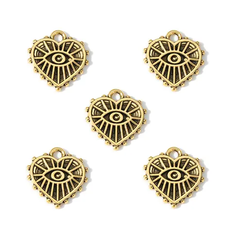 Металлические подвески-сердца YuenZ 30 шт.