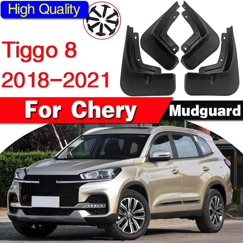 

1 Set Mudflaps For CHERY TIGGO 8 2018 2019 2020 2021 Splash Guards Mud Flaps Front Rear Mudguards Fender Car styling