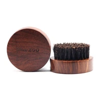 1pc mini beard brush boar bristles mustache natural wood comb handmade grooming kit men beards mustache care dropship