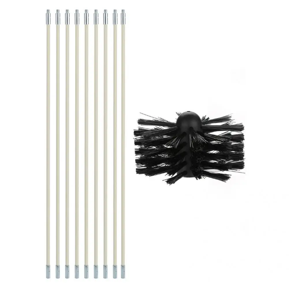 

1 Set Durable Practical Long Handle Easy Clean Chimney Sweeping Brush Kitchen Tool Chimney Brush Chimney Pipe Brush