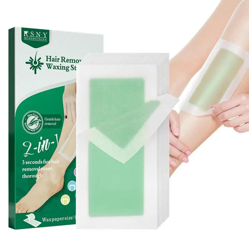 

Double Sided Hair Removal Wax Strips Paper High Quality Body Facial Hair Removal Epilator Wax Strip Paper Beauty Tools 24PCS