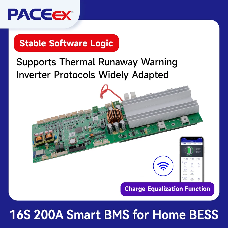 PACEex 16S 200A BMS 능동 균형 BMS PACE 고품질 200A BMS