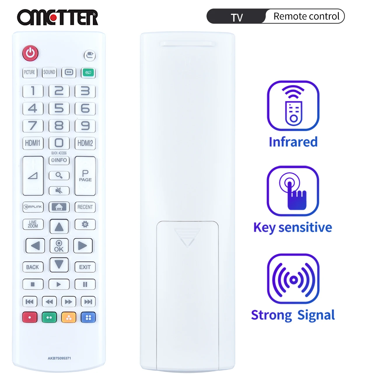 

New AKB75095371 for LG Laser PF50KS Full HD 1080P CineBeam Compact Projector TV Remote Control