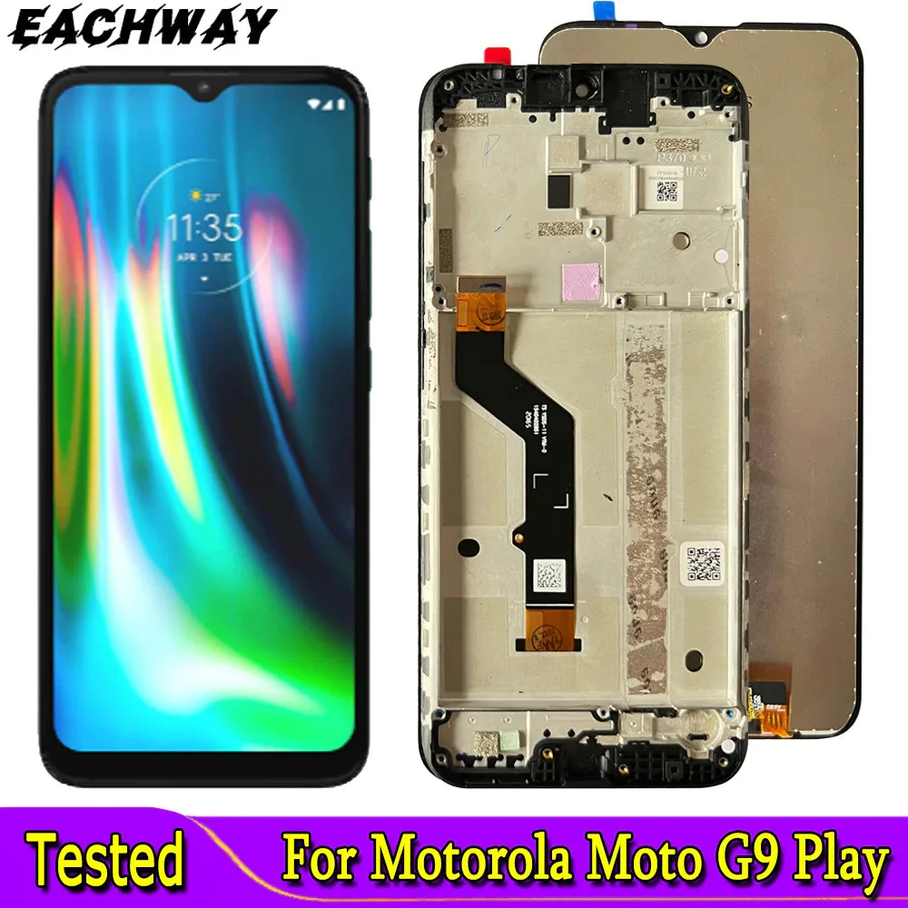 ЖК-дисплей 6,5 дюйма для Motorola Moto G9 Play, сенсорный экран, дигитайзер, панель в сборе, XT2083 XT2083-1 для Moto G9 Play, ЖК-экран