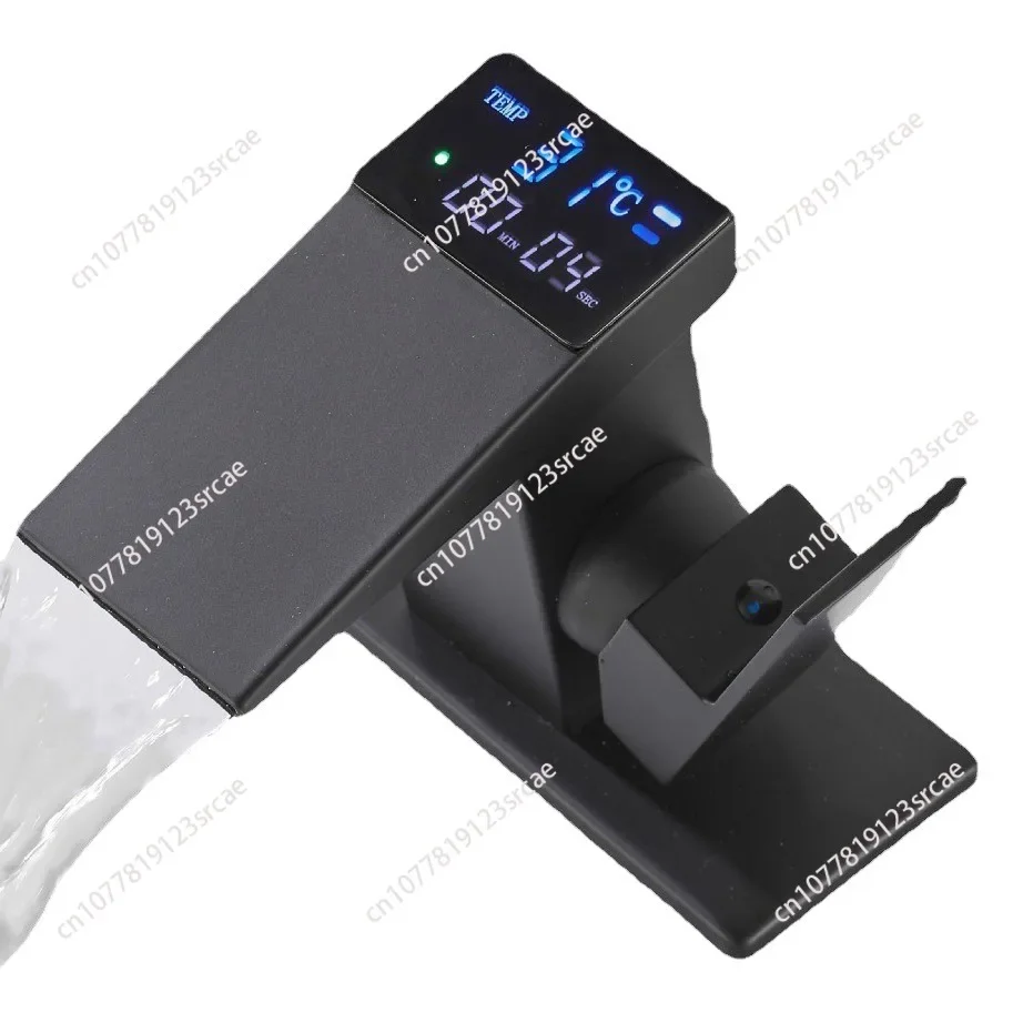 Умный цифровой дисплей смеситель для раковины температуры горячей и холодной